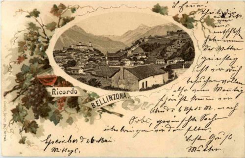 Ricordo di Bellinzona - Litho
