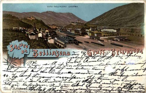 Saluto da Bellinzona - Litho
