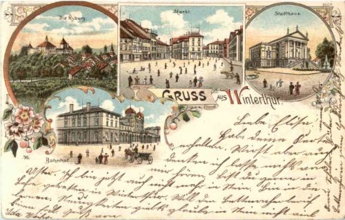 Gruss aus Winterthur - Litho
