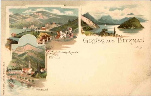 Gruss aus Vitznau - Litho