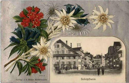 Gruss aus Schüpfheim - Prägekarte