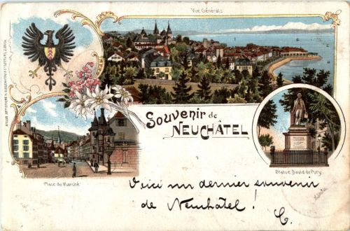 Souvenir de Neuchatel - Litho