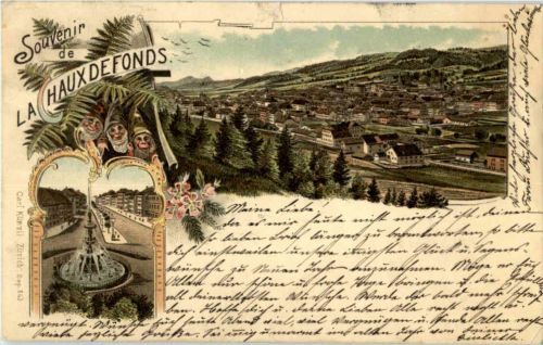 Souvenir de La Chaux de Fonds - Litho