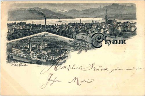 Gruss aus Cham - Litho