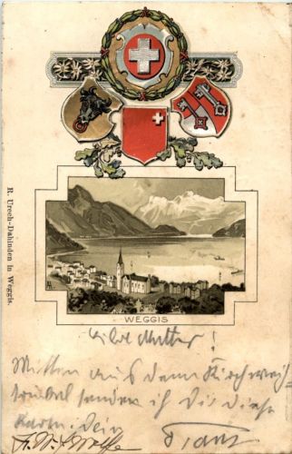 Weggis - Prägekarte