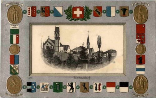 Männedorf - Prägekarte