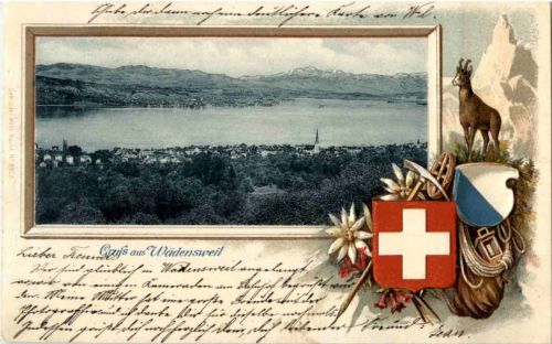 Gruss aus Wädenswil - Prägekarte