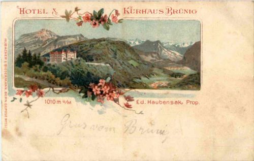Hotel Brünig - Litho