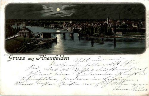 Gruss aus Rheinfelden - Litho