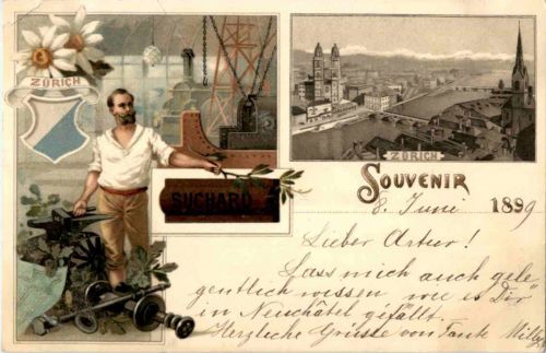 Zürich - Cacao Suchard - Litho