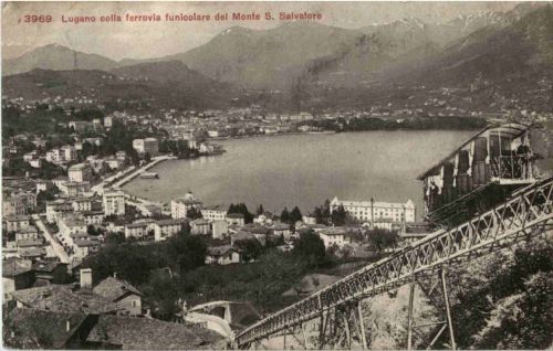 Lugano Colla Ferrovia Funicolare
