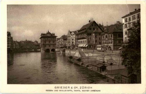 Zürich - Grider Werbepostkarte