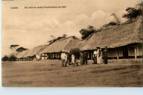 Lisala - Un coin du cam d Instruction en 1901