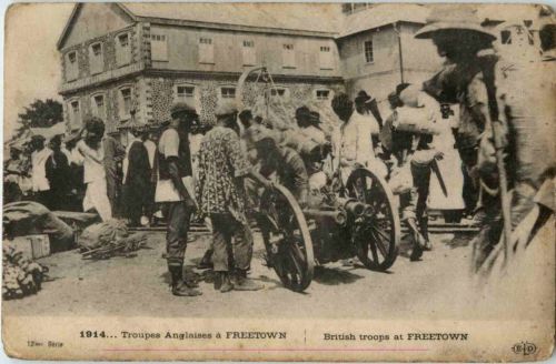 British troops at Freetown