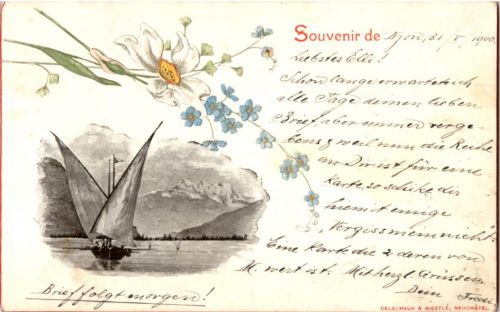 Lac Leman - Prägekarte