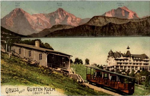 Gruss vom Gurten Kulm - Zahradbahn