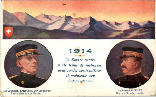 1914 - La Suisse - Militär