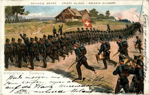 Armee suisse - Litho