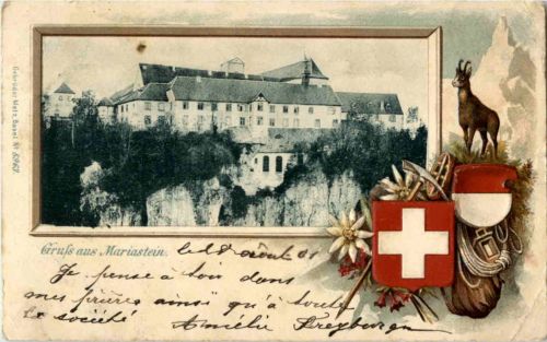 Gruss aus Mariastein - Prägekarte