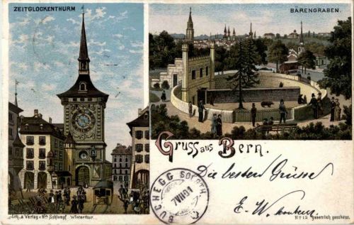 Gruss aus Bern - Litho
