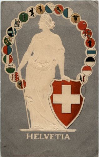 Helvetia - Prägekarte