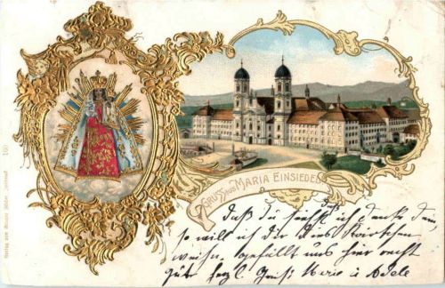 Gruss aus Maria Einsiedeln - Prägekarte