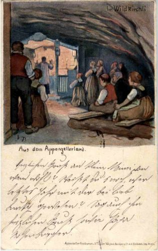 Appenzellerland - Kirchli - Litho