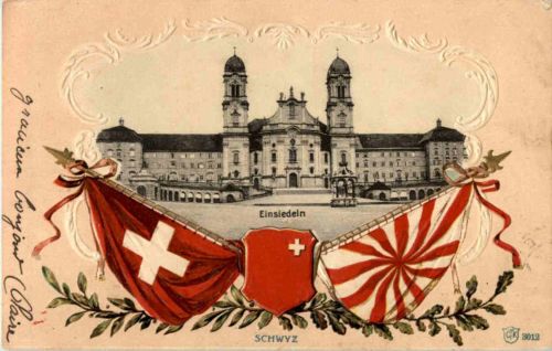 Einsiedeln - Prägekarte