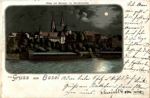 Gruss aus Basel - Litho
