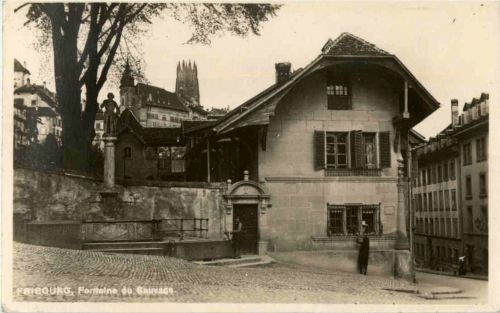 Fribourg - Fontaine du Sauvage