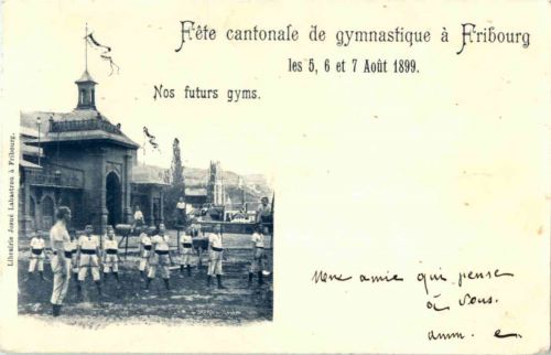 Fribourg - Fete cantonale de gymnastique 1899