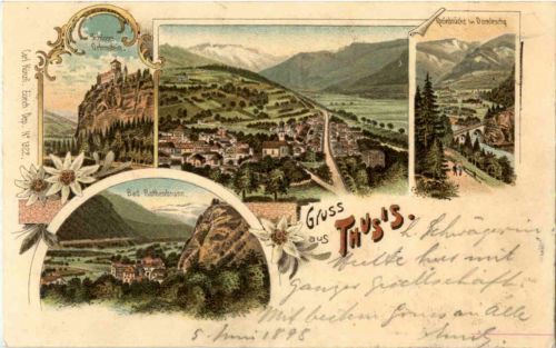 Gruss aus Thusis 1898