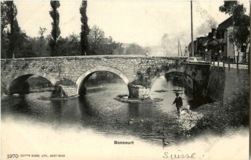 Boncourt mit Eisenbahn