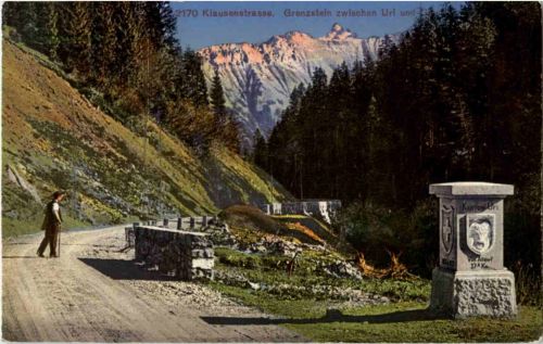 Klausenstrasse - Grenzstein