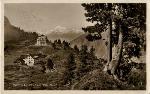 Riederfurka und Villa Cassel