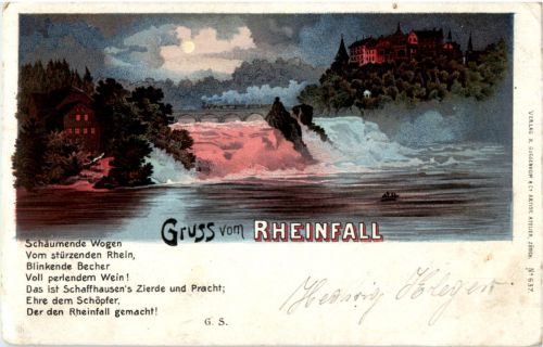 Rheinfall - Litho