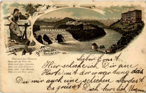 Rheinfall - Litho