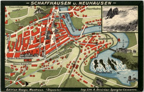 Schaffhausen Neuhausen Map