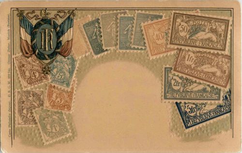 France - Briefmarken - stamps - Prägekarte