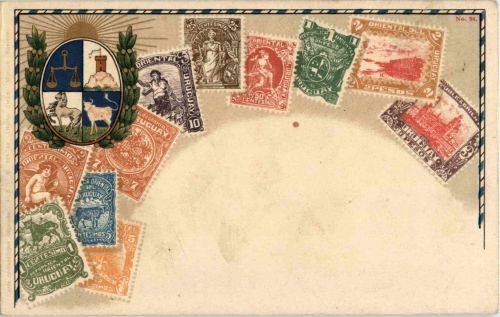 Uruquay - Briefmarken - stamps - Prägekarte