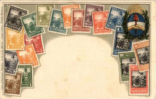 Argentina - Briefmarken - stamps - Prägekarte
