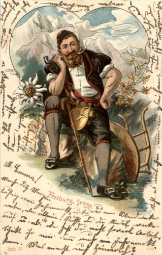 Fribourg Senne - Prägelitho