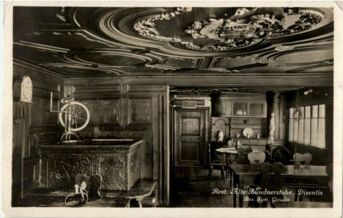 Disentis - Restaurant Alte Bündnerstube