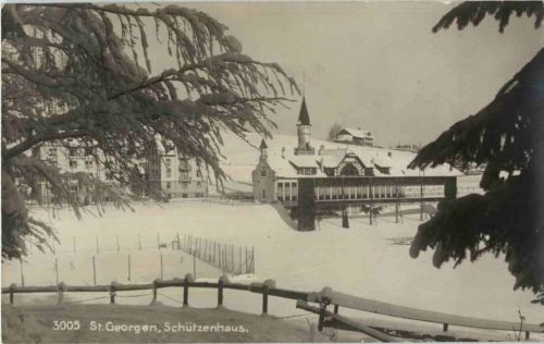 St. Gallen - St. Georgen Schützenhaus im Winter