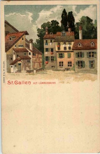 St. Gallen - Alt-Lämmöisbrunnen Litho