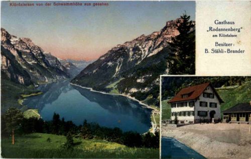 Klöntalersee - Gasthaus Rodannenberg