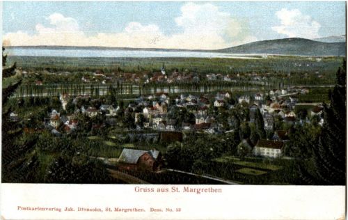 Gruss aus St. Margrethen - Prägekarte