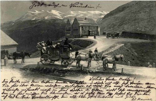 Furka pass - Postkutsche