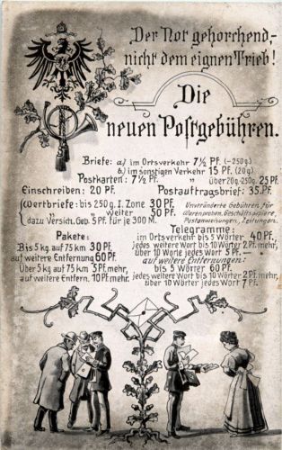Die neuen Postgebühren