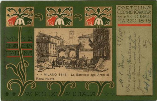 Milano - Cartolina Commemorativa